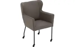 Goossens excellent eetkamerstoel leogang grijs leer - 8222227-01 2